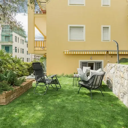 アパート Appartamento La Vela - Ariston & Casino - Con Giardino Privato E Garage